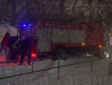 Пожарная машина застряла в снегу по пути к крупному возгоранию на окраине Таганрога