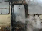 Появилось видео горящего рейсового автобуса Туапсе - Таганрог