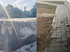 Одна плитка отвалилась, другая «пошла волнами» у памятника основателю Таганрога