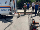 Служба 112 Таганрога спасла бездомную собаку из ливневого колодца