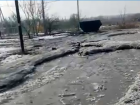Таганроженка показала улицу, где вместо дороги – сплошная река