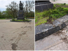 В Таганроге неизвестные испортили постамент памятника Чехову