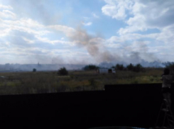 В Таганроге огонь с полей подобрался к жилым домам