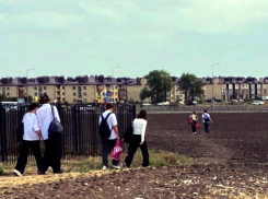 На учебу через поля вынуждены ходить в школу дети Таганрога