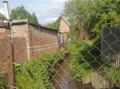 В Таганроге все стабильно: первый же крупный дождь открыл новый сезон бед зарастающей речки