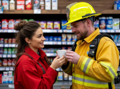 Продавщица из Таганрога всю ночь помогала дежурить пожарным во время налёта