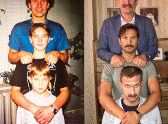 В сети появился коллаж, как изменилась таганрогская кинодинастия Добронравовых за 22 года