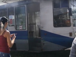 В Таганроге в трамвае случился пожар