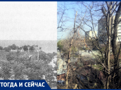 Вид с Третьего бастиона крепости Таганрога с разницей в сто лет 