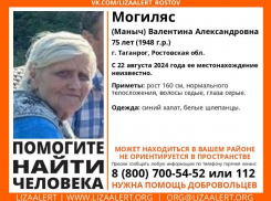 В Таганроге пропала пожилая женщина