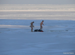В Таганроге появились моржи – нудисты
