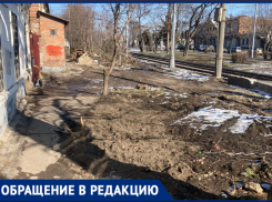 «Синара» при прокладке и оборудовании путей уничтожила тротуар 