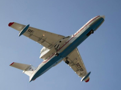 Очередной Бе-200ЧС поднялся в воздух с заводского аэродрома ТАНТК им. Г.М.Бериева в Таганроге