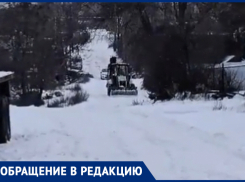 Снежная стихия полностью отрезала СНТ «Металлург-1» от остального Таганрога