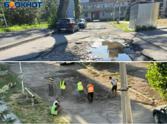 Через 2 часа после публикации «Блокнот Таганрог» отремонтировали дорогу у КЗ «Олимп»