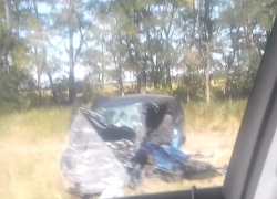 Под Таганрогом в лоб столкнулись два автомобиля