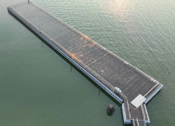 Плавучий причал в порту Таганрога переустановят