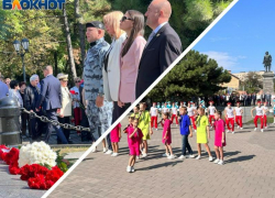 В юбилей Таганрога прошла торжественная церемония у памятника основателю города