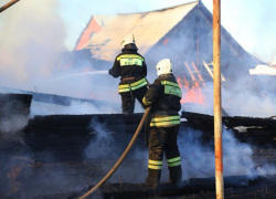 На пожаре в Таганроге спасли человека