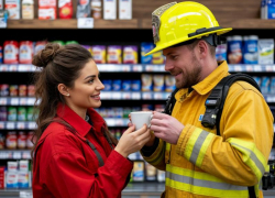 Продавщица из Таганрога всю ночь помогала дежурить пожарным во время налёта