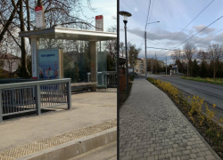 «Найдите ушлепков!»: таганрожцы пожаловались на сломанную трамвайную остановку «Красный гидропресс»