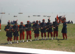 В Таганроге прошла реконструкция Крымской Войны 1855 года