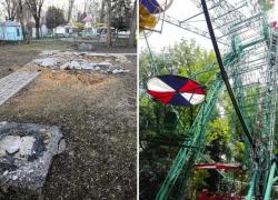 Ушла эпоха: в Таганроге демонтировали старое колесо обозрения