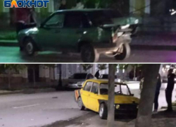 Тройным ДТП закончились вечерние покатушки по центральной улице Таганрога