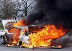 Под Таганрогом водитель сгорел в автомобиле заживо