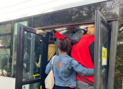 Селедка обзавидуется, ее даже так в банки не набивают, как таганрожцев в маршрутку