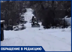 Снежная стихия полностью отрезала СНТ "Металлург-1" от остального Таганрога