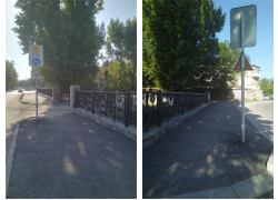 В Таганроге отремонтировали тротуар по ул. Толбухина