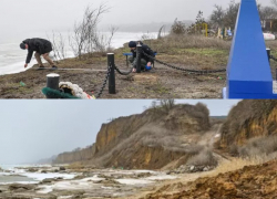 Море стирает историю: памятник красноармейцам у берега Таганрогского залива находится в опасности