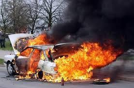 Под Таганрогом водитель сгорел в автомобиле заживо