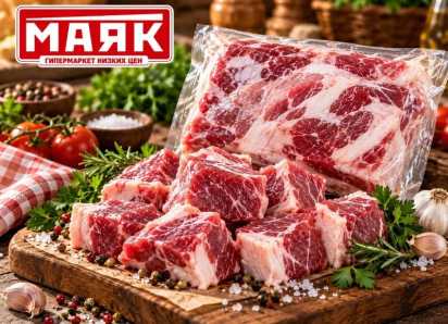 Товар дня: Окорок свиной, мелкокусковой, замороженный - 229,90 ₽/кг