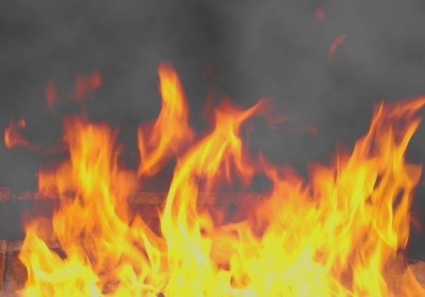 В Таганроге сгорел дачный домик