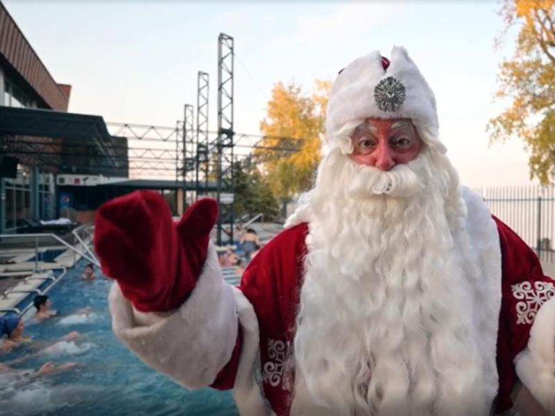 Дед Мороз готовится встретить Новый год в термальном комплексе «GREENWICH-PARK»*