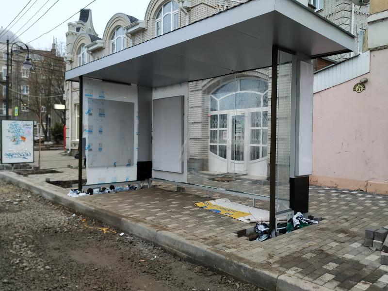 Реконструкция «по-таганрогски»: на улице Петровской появились остановочные пункты