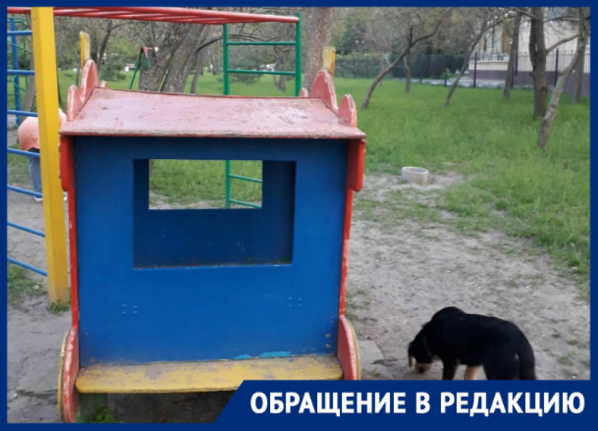 Таганроженка рассказала про  убогую детскую площадку