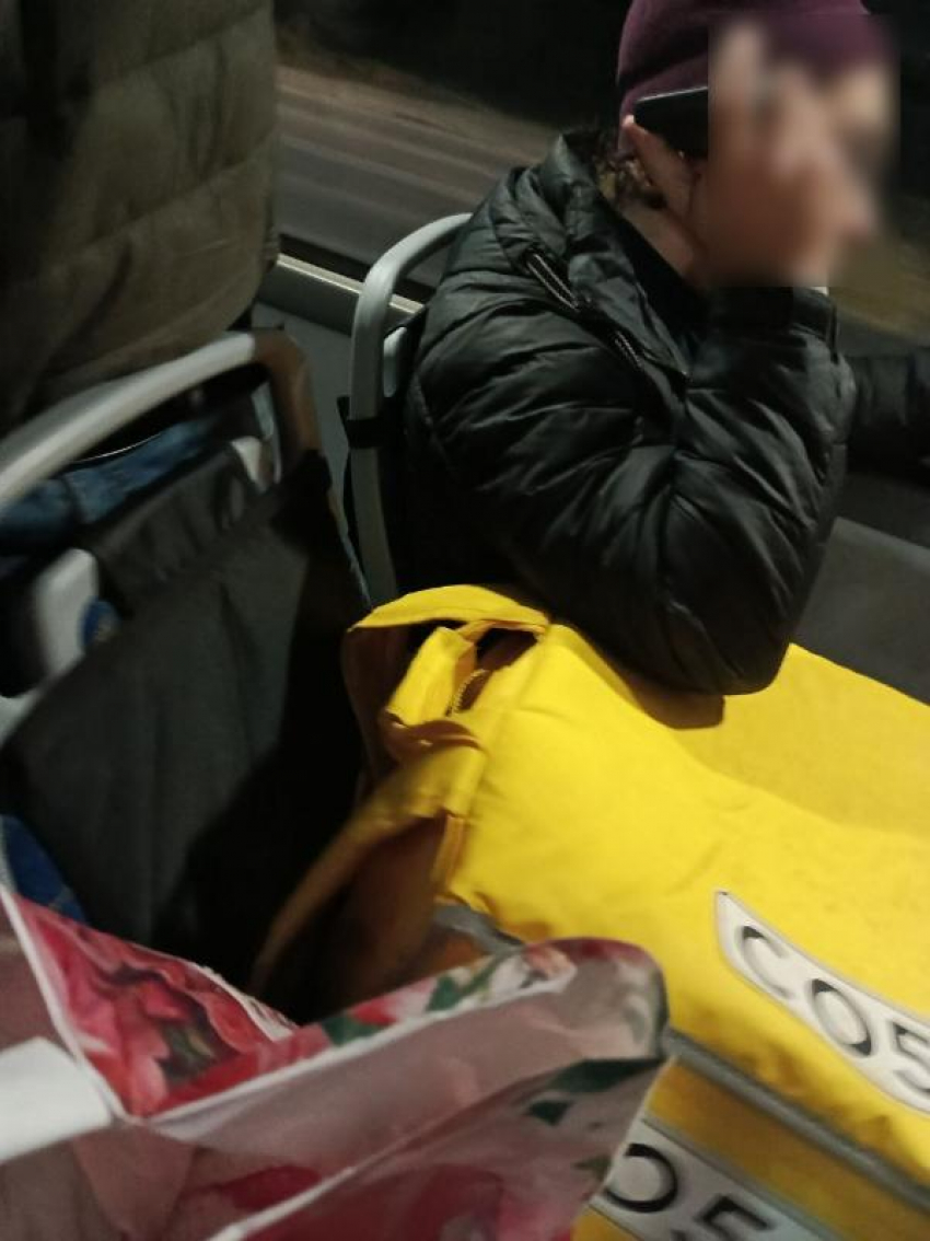 Пассажир занял два места в таганрогской маршрутке и там же поужинал