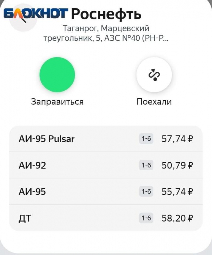 Высокая цена на топливо в Таганроге и Ростовской области дошла до уровня Госдумы 