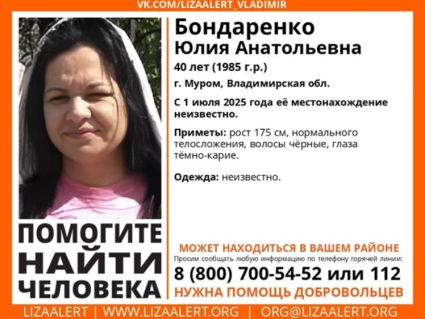 Женщину из Мурома ищут в Ростовской области