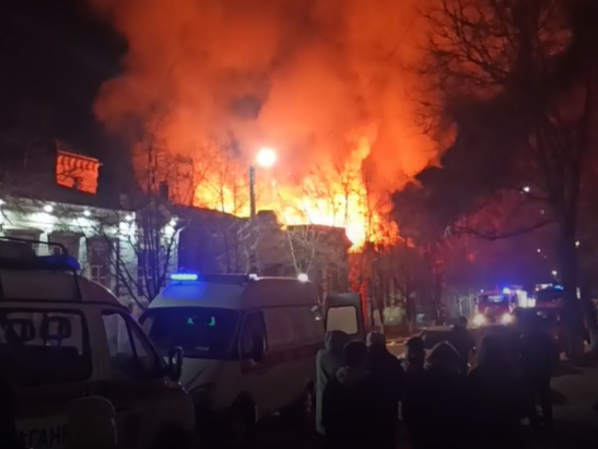 В Таганроге сгорел памятник архитектуры