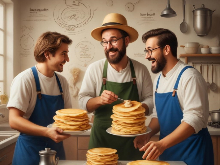 Блины не переворачиваются? Ученые объяснили, как правильно их подбрасывать с помощью законов физики