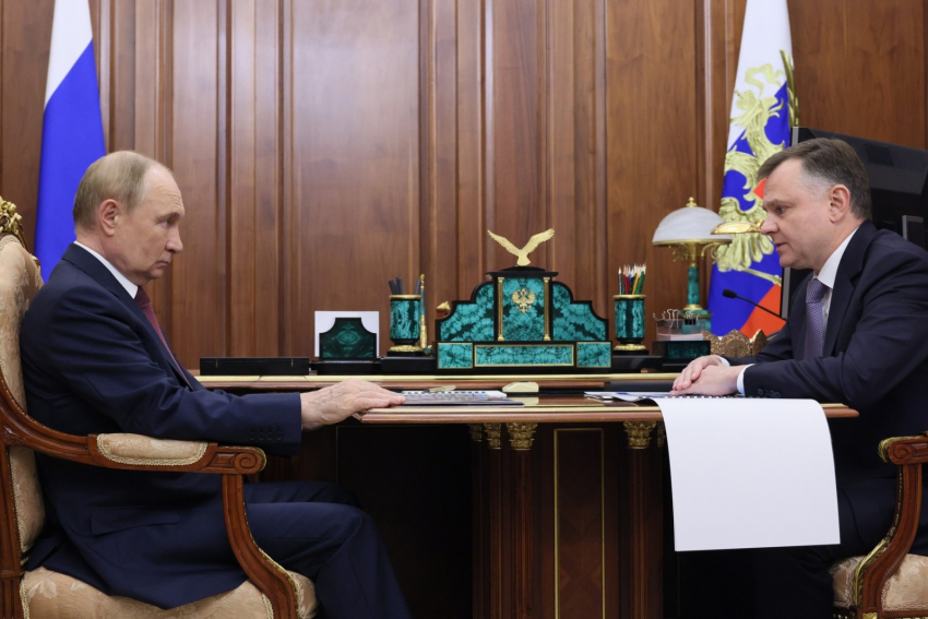 Юрий Слюсарь доложил президенту России Владимиру Путину о работе системы здравоохранения в донском регионе