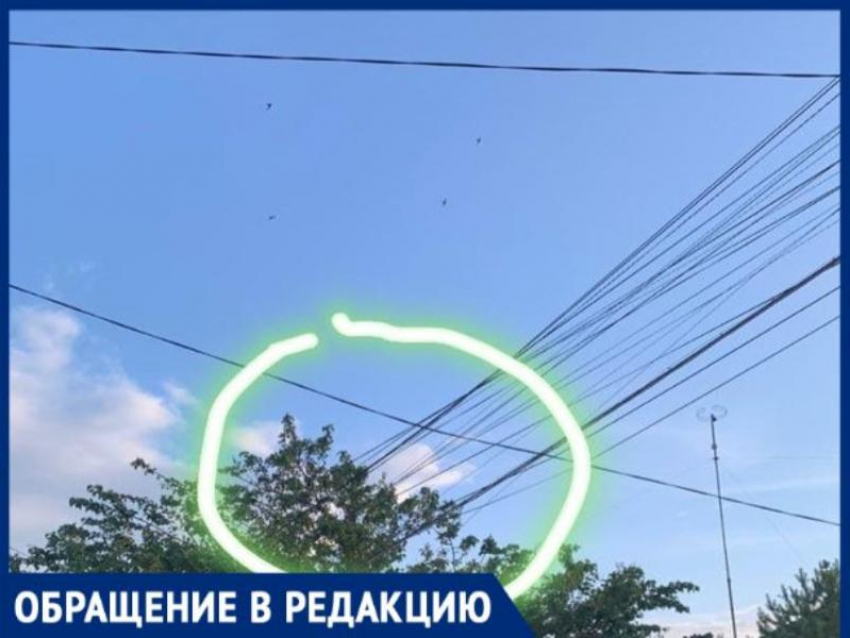 Таганроженка жалуется на опасные провода над домом, но ей предлагают самостоятельно решать проблему
