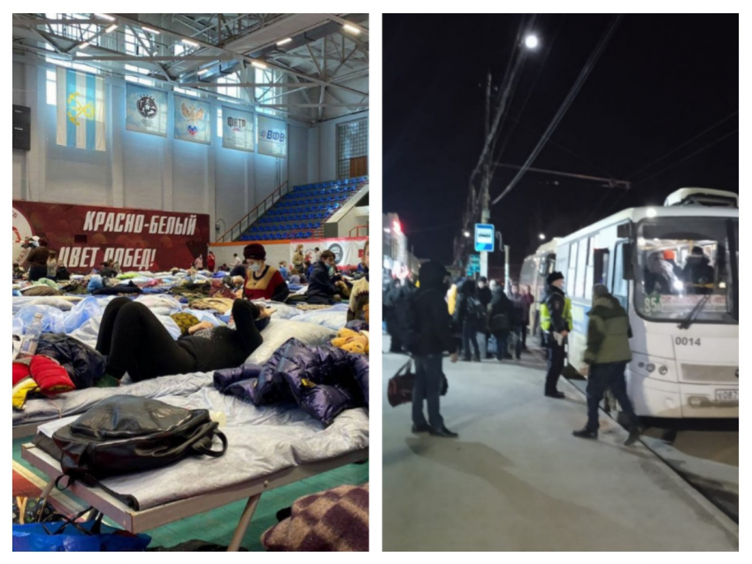  «Спят всем скопом": кадры пребывания беженцев в Таганроге разошлись по Сети 