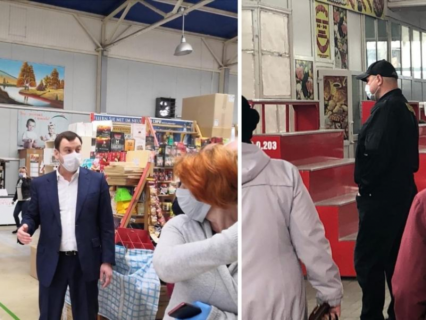 Строгий масочный режим стали контролировать на «Центральном рынке» после визита главы администрации Таганрога