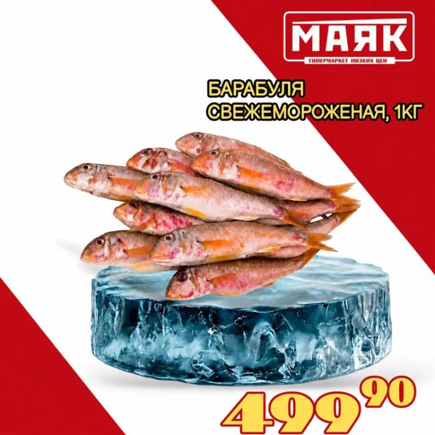 Товар дня: Барабуля свежемороженная за 499,90 ₽ / кг!