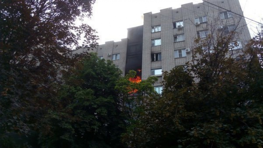 В Таганроге на Западном горела квартира